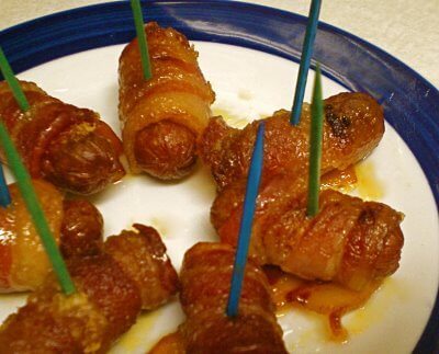 Bacon wrapped Smokies bacon wrapped smokies