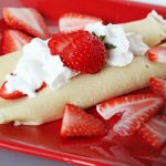 Easy Crepes with Strawberry Cream Cheese Filling