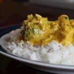 Curried Chicken and Broccoli with Rice