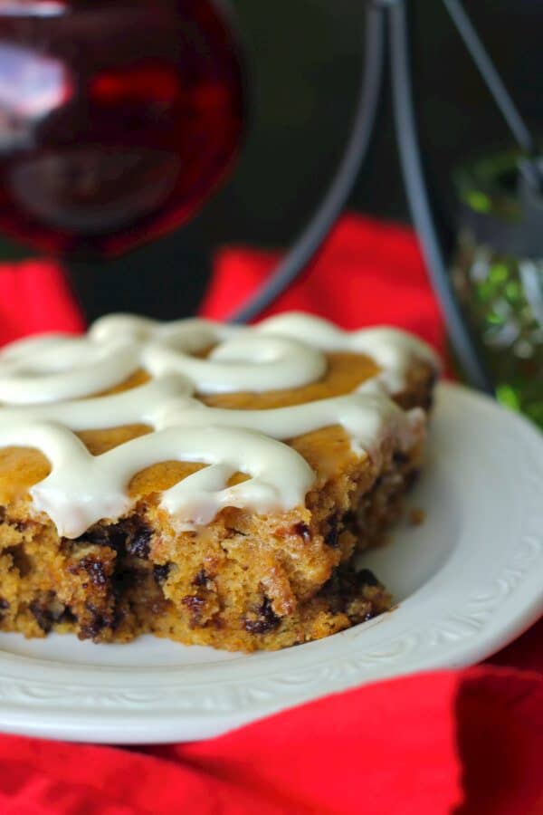 Chocolate Chip Pumpkin Sheet Cake