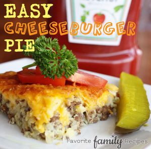Easy Cheeseburger Pie