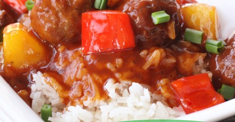 Crock Pot Waikiki Meatballs from favfamilyrecipes.com #crockpot #meatballs