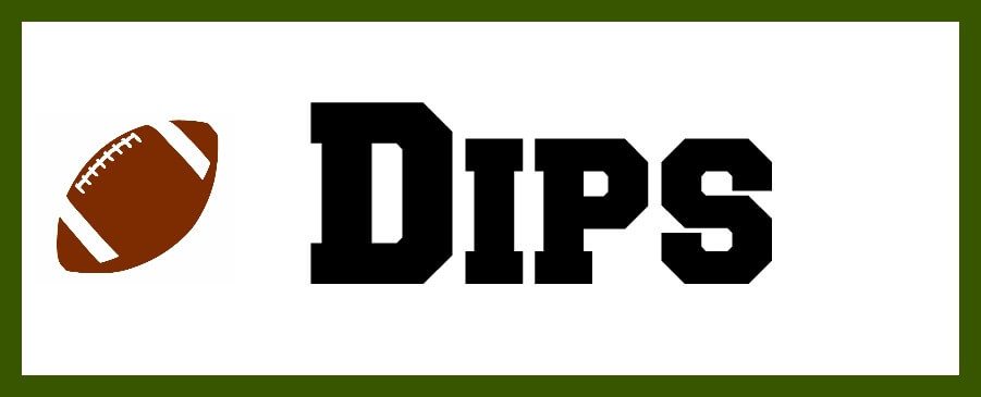 The word DIPS with an image of a football next to it