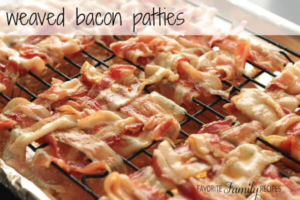 Weaved Bacon Patties