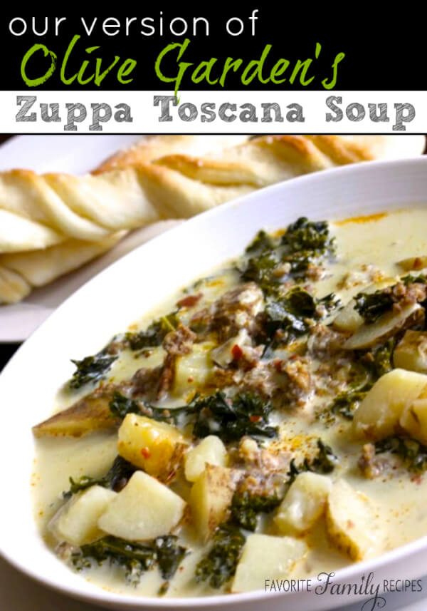 Our Version of Olive Garden's Zuppa Toscana | Favorite Family Recipes
