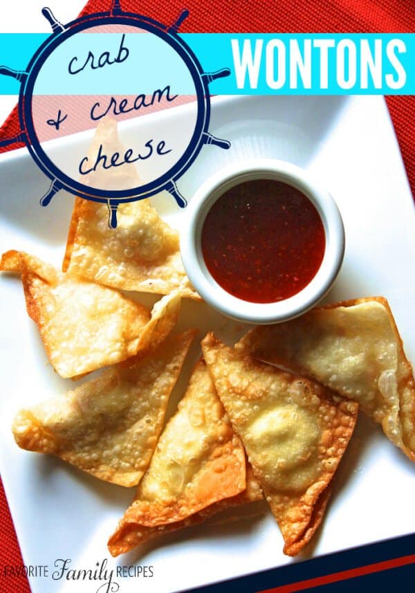 Crab and Cream Cheese Wontons Favorite Family Recipes