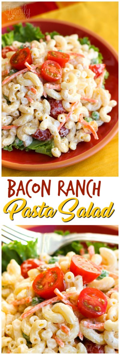 Creamy Bacon Ranch Pasta Salad - Favorite Family Recipes