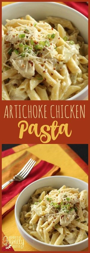 Artichoke Chicken Pasta | Favorite Family Recipes