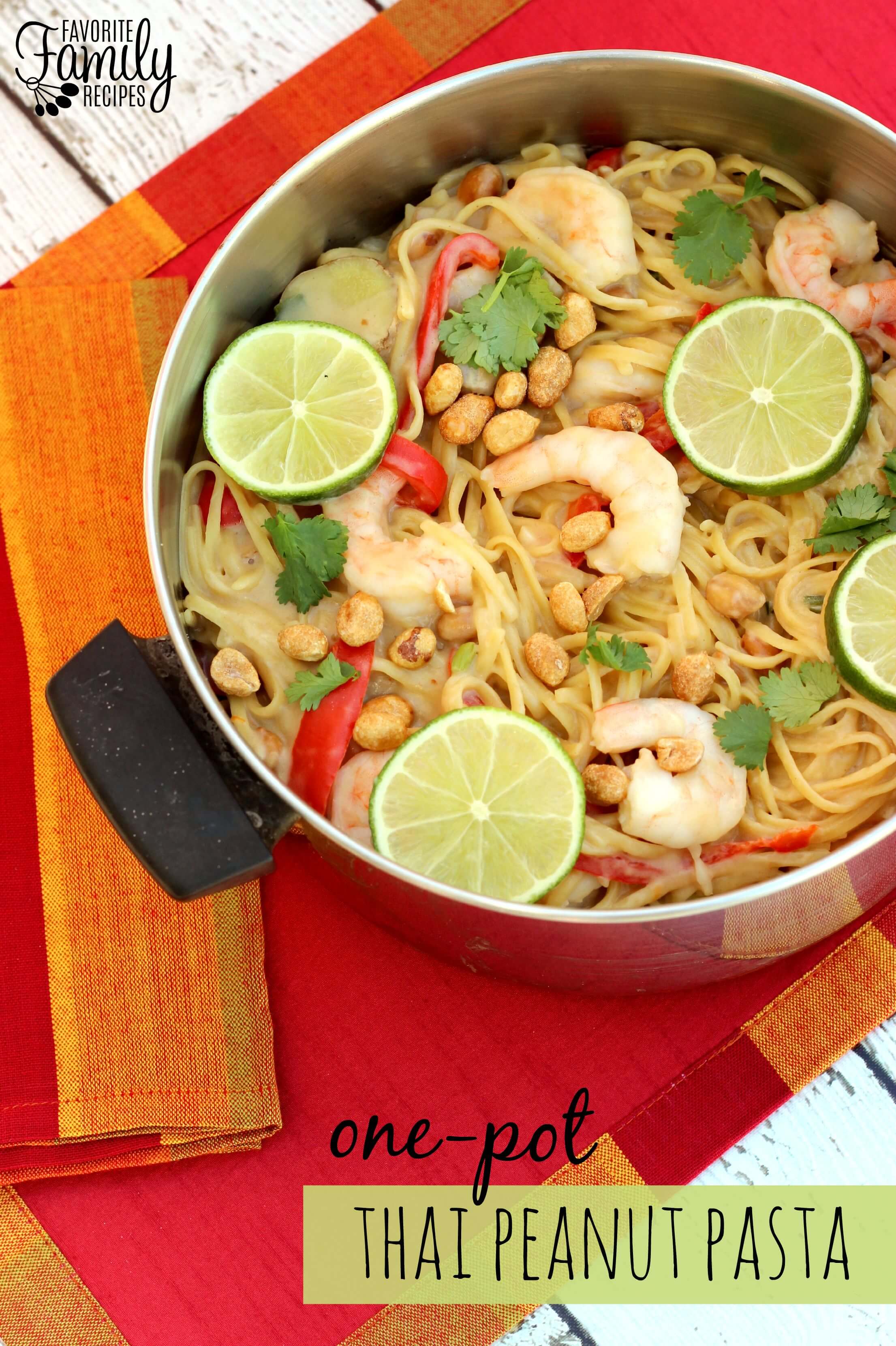 One Pot Thai Peanut Pasta