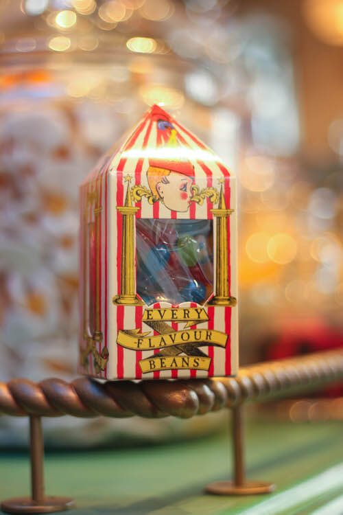 Every flavored jelly beans in Honey Dukes at the Wizarding World of Harry Potter