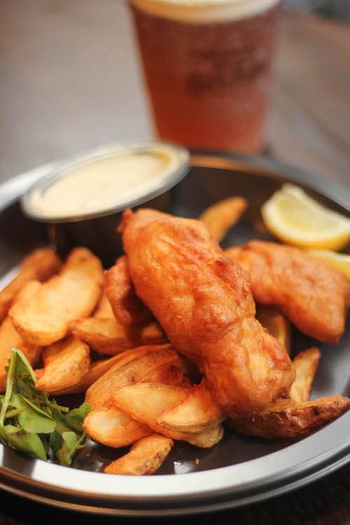 Fish and Chips from the Wizarding World of Harry Potter at the Three Broomsticks