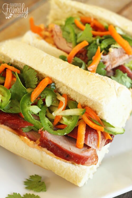 Vietnamese Pork Bahn Mi Sandwiches | Favorite Family Recipes
