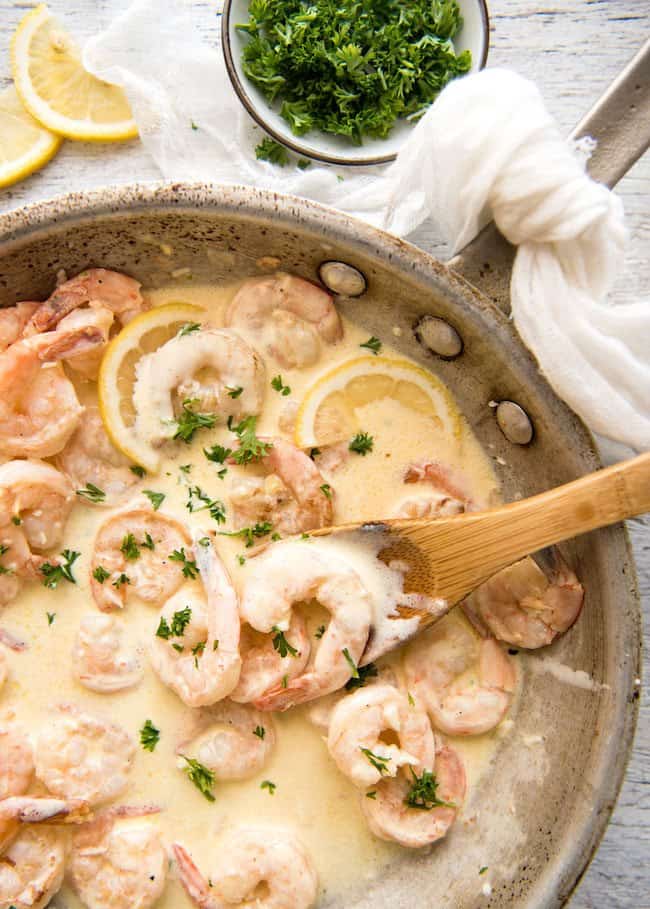 Creamy Lemon Garlic Shrimp Creamy Lemon Garlic Shrimp