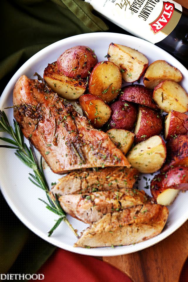 Rosemary Balsamic Roasted Pork Loin Rosemary Balsamic Roasted Pork Loin