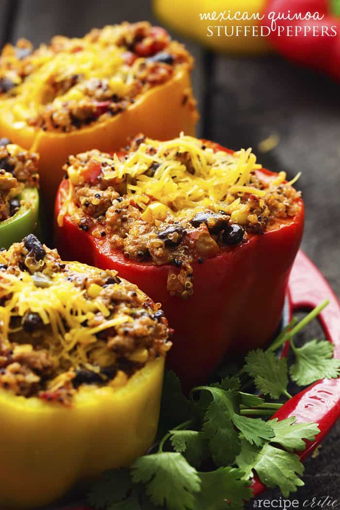 Mexican Quinoa Stuffed Peppers Mexican Quinoa Stuffed Peppers