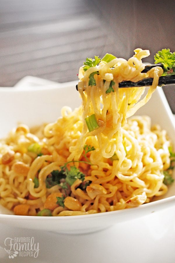 Two Minute Thai Peanut Noodles Favorite Family Recipes