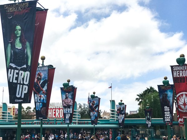 Summer heros at Disney California Adventure Park. 