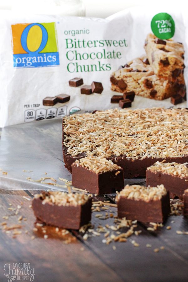 Creamy Chocolate Coconut Fudge with O Organics