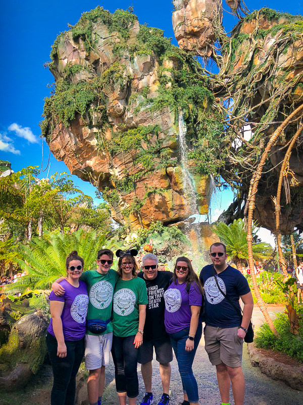 Echo's family in Pandora at Disney World. 