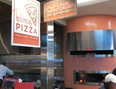 Design your own pizza at the Albertsons Food Court