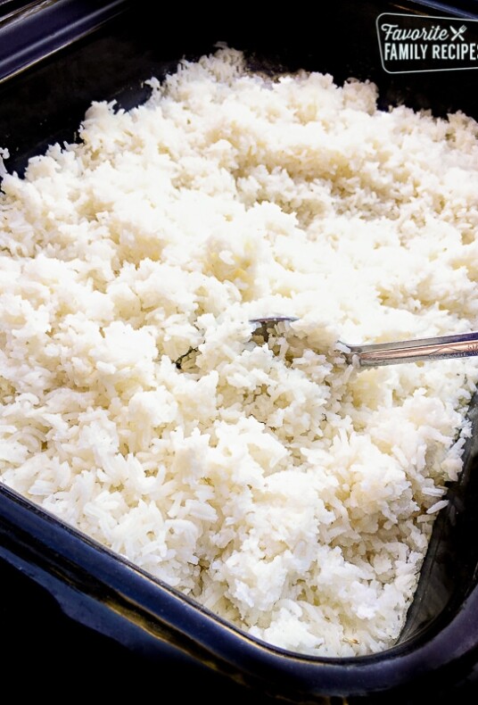 A large dish of rice for a crowd.