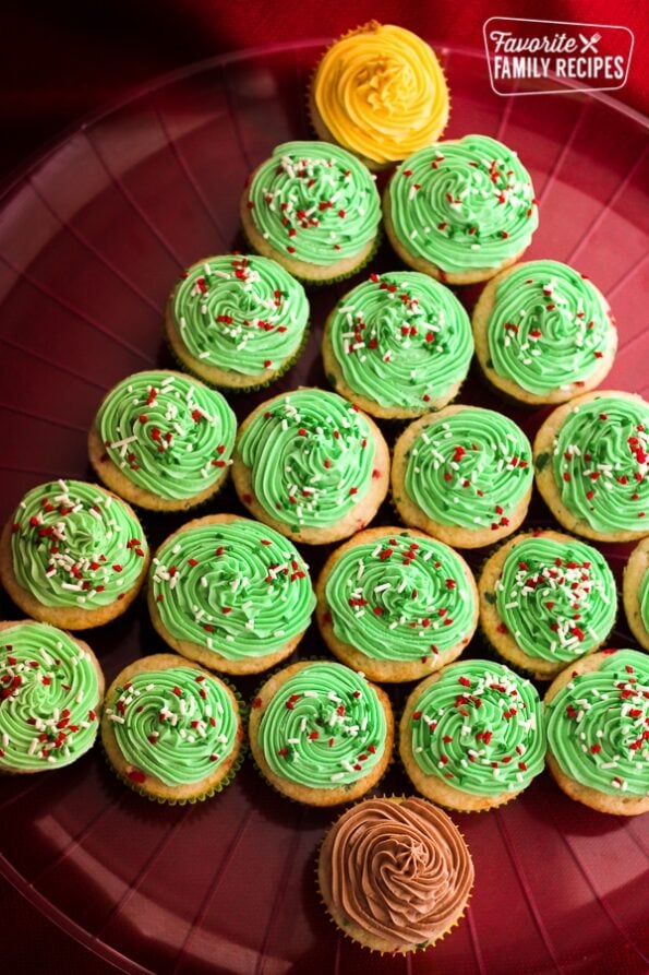 Christmas Tree Cupcakes Favorite Family Recipes