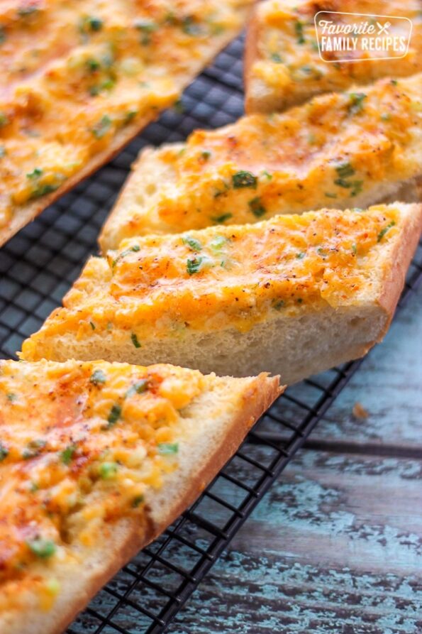 Hot and Cheesy Garlic Bread | Favorite Family Recipes