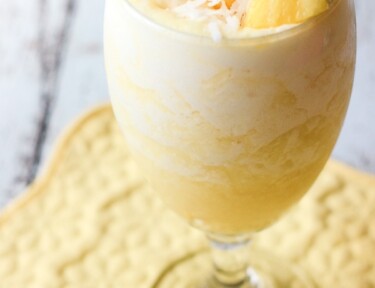 Pina Colada Smoothie in a glass