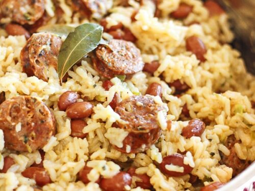 Brazilian Rice and Beans with Sausage | Favorite Family Recipes
