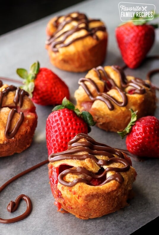 Chocolate Strawberry Tarts