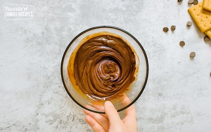 Melted Chocolate in a bowl