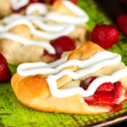 Strawberry Rhubarb Danishes