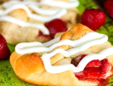 Strawberry Rhubarb Danishes