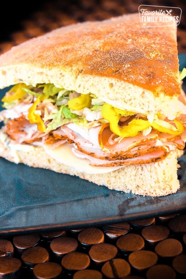 Best Turkey Sandwich - Turkey Over Italy on Foccacia Bread
