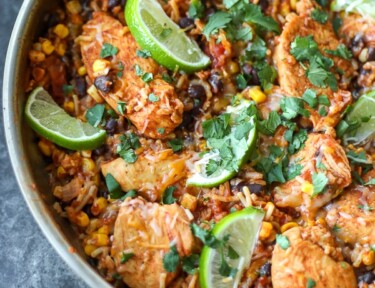 Santa Fe Chicken and Rice Skillet