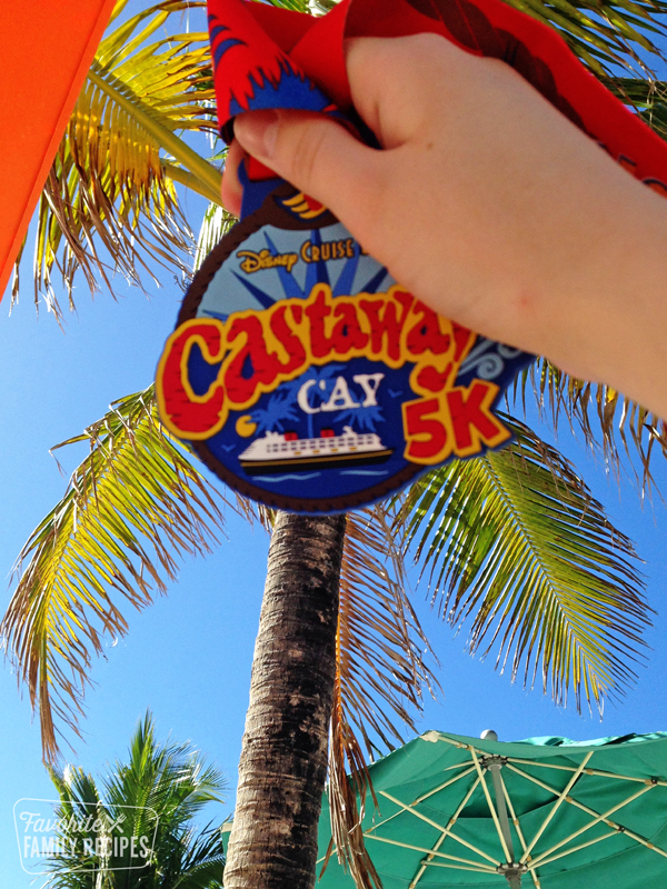 5k Castaway Cay medal. 