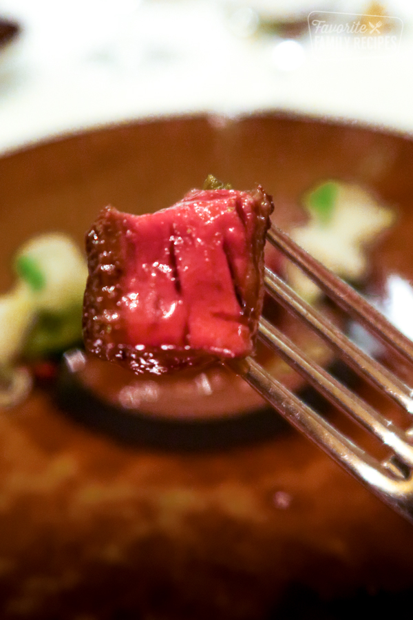 The seventh course. Wagyu beef.