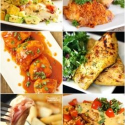 Collage of chicken breast recipes