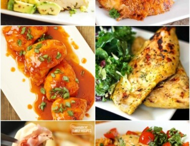 Collage of chicken breast recipes