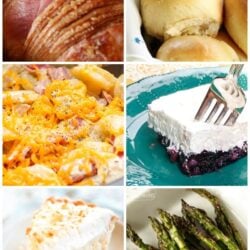 Easter Dinner Food Collage