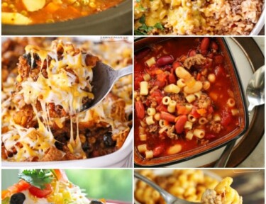 Collage of Ground Beef Recipes
