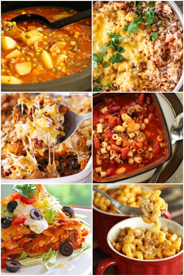 Easy Ground Beef Recipes For Dinner Favorite Family Recipes