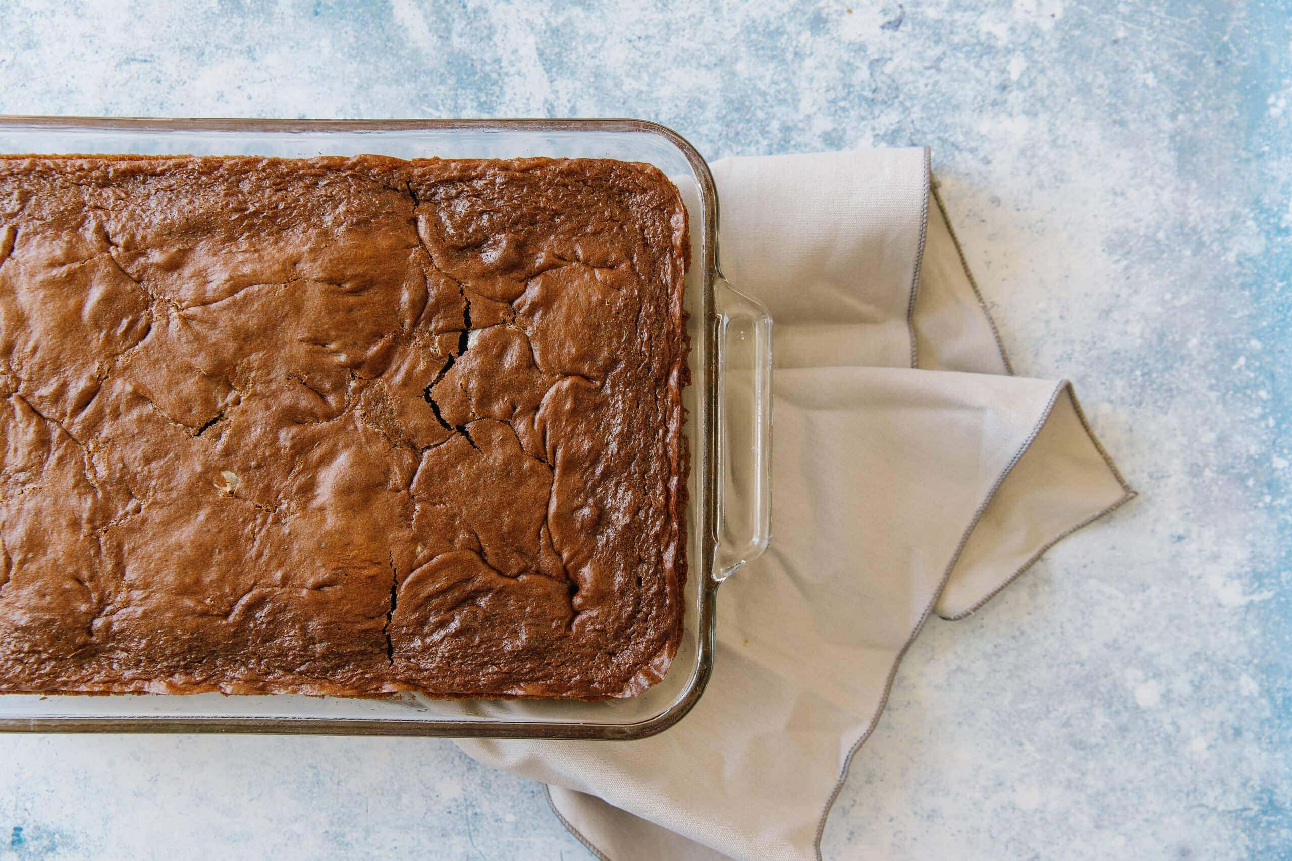 Baked German Chocolate Cake warm from the oven