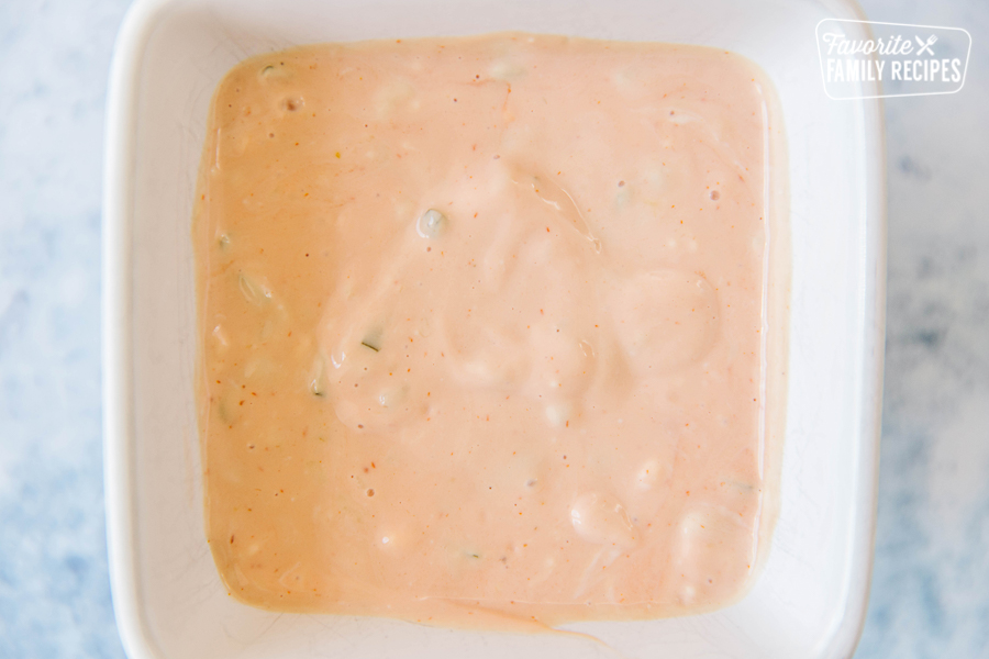 Copycat In-n-out fry sauce in a bowl