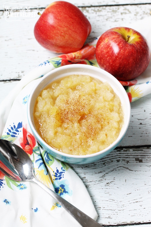 Applesauce in a bowl