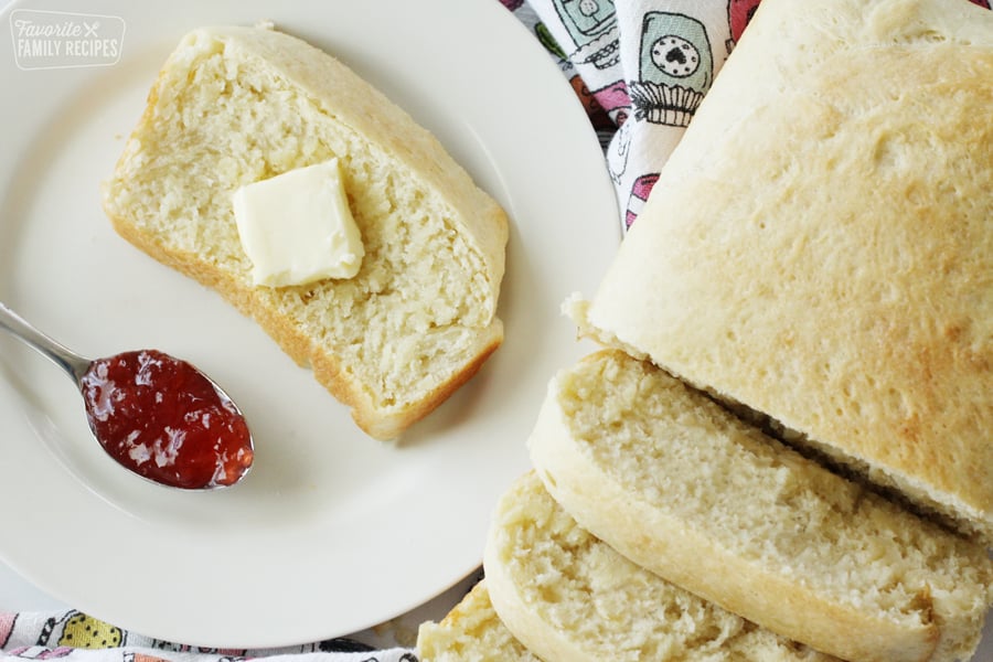 Bread made from a bread machine 