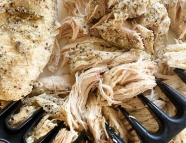 Shredded chicken with meat claws