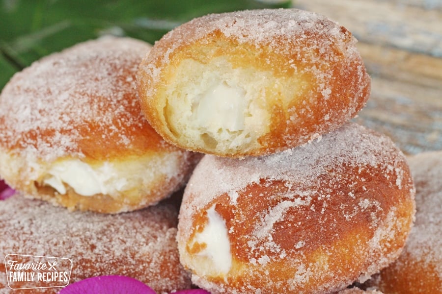 Malasada filled with haupia