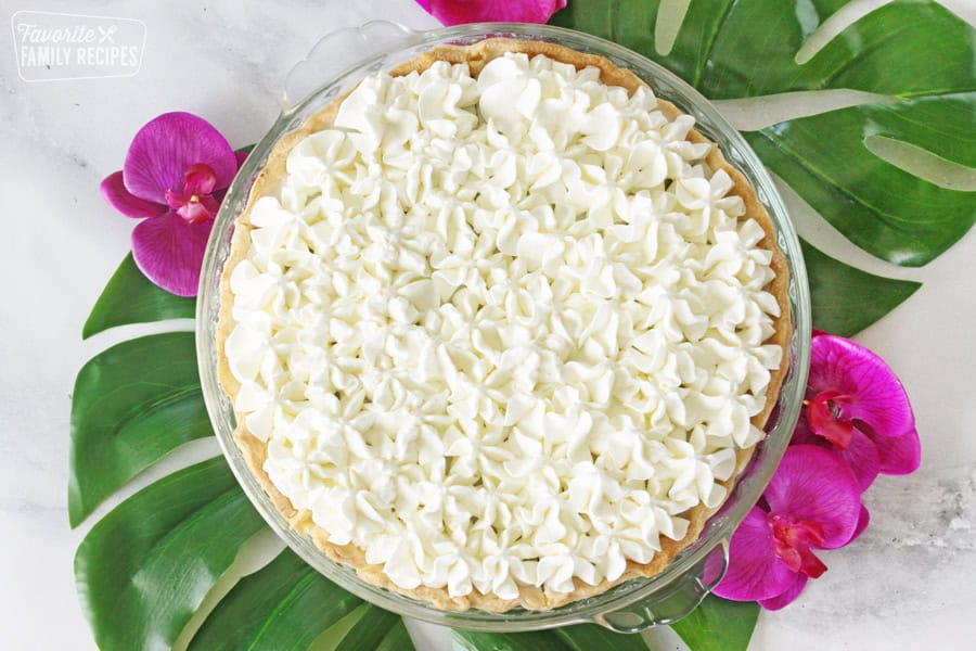 Whole chocolate haupia cream pie