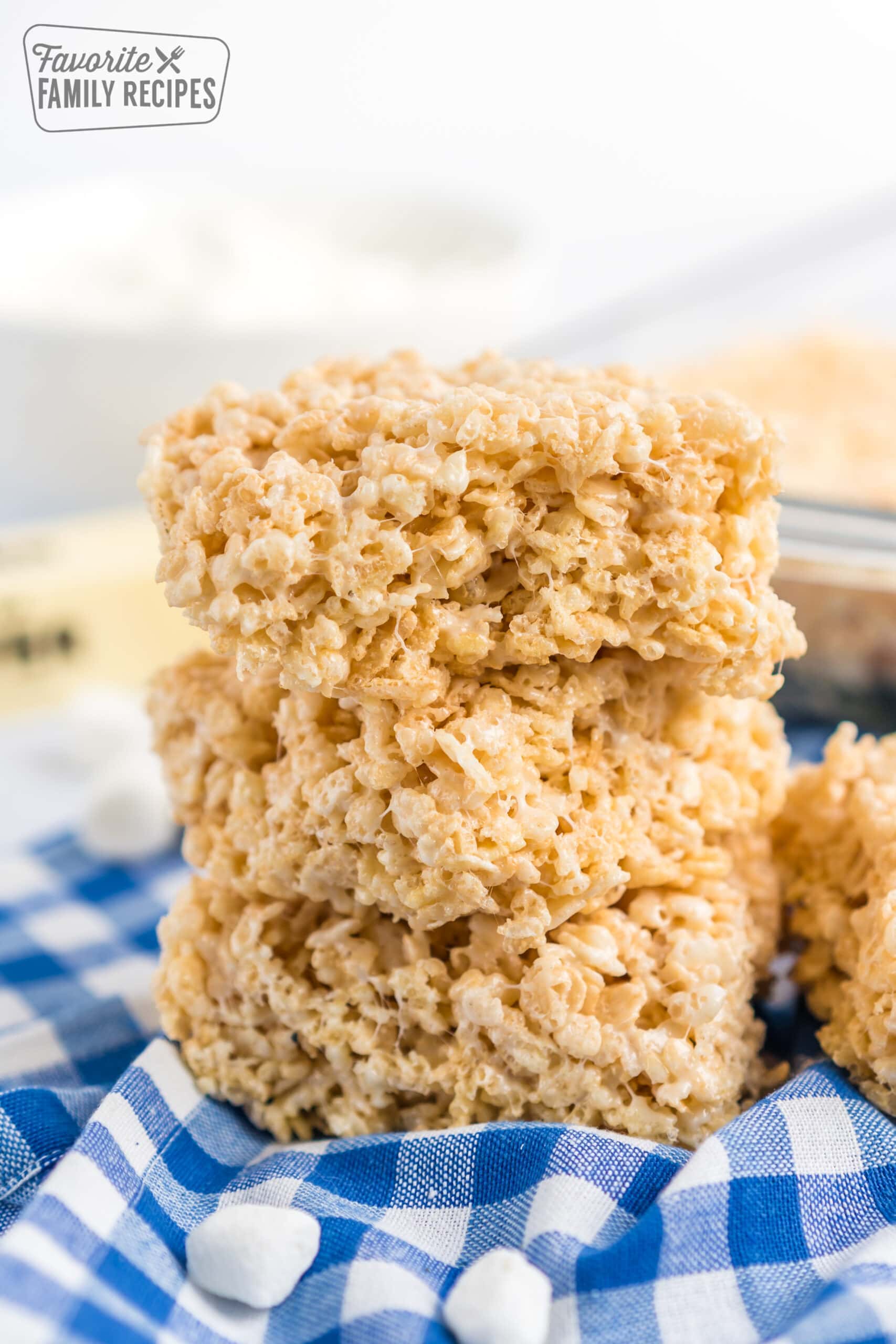 Gluten-free M&M's Rice Crispy Squares Recipe (No-bake)